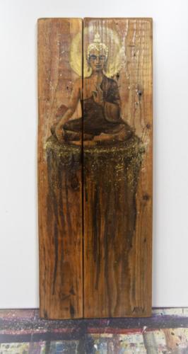 Buddha dřevo 